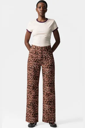 & OTHER STORIES Leopard Print Trousers - , 32