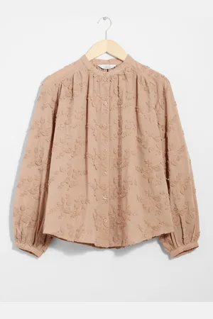 & OTHER STORIES Voluminous Floral-Appliqué Blouse - , 32