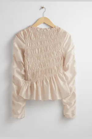 & OTHER STORIES Smocked Top - , XS