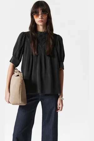 & OTHER STORIES Embroidered Lace Blouse - , XS