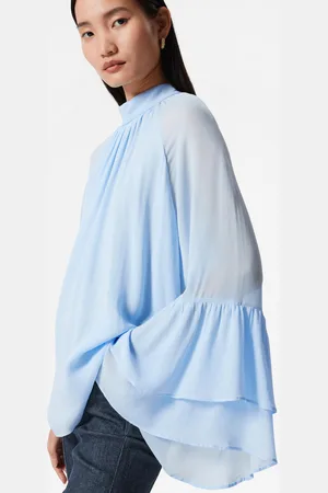 & OTHER STORIES Flounced Stand-Collar Blouse - , XS