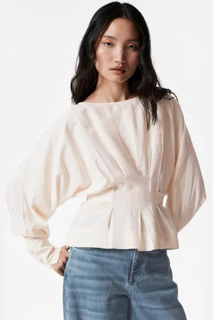 & OTHER STORIES Pleated Boatneck Blouse - , 32