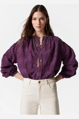 & OTHER STORIES Voluminous Floral-Appliqué Blouse - , 32