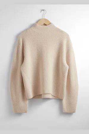 & OTHER STORIES Mock Neck Merino Jumper - , XS