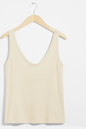 & OTHER STORIES Linen-Blend Tank Top - , XS