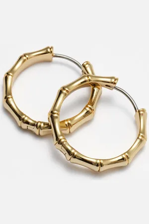 & OTHER STORIES Bamboo-Look Hoop Earrings - , ONESIZE