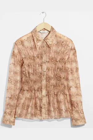 & OTHER STORIES Sheer Peplum Blouse - , 32