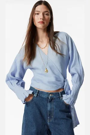 & OTHER STORIES Linen Wrap Blouse - , 44