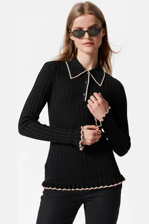 & OTHER STORIES Rib-Knit Polo Shirt - , XS