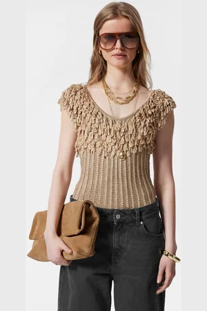 & OTHER STORIES Fringed Rib-Knit Top - , XS