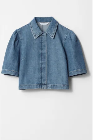 & OTHER STORIES Puff-Sleeve Denim Blouse - , 44