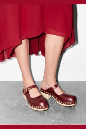 & OTHER STORIES Mary-Jane Leather Mules - , 36
