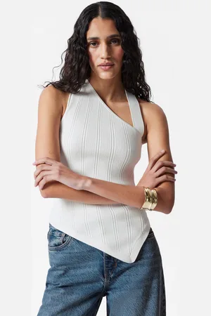 & OTHER STORIES Asymmetric Rib-Knit Top - , XS