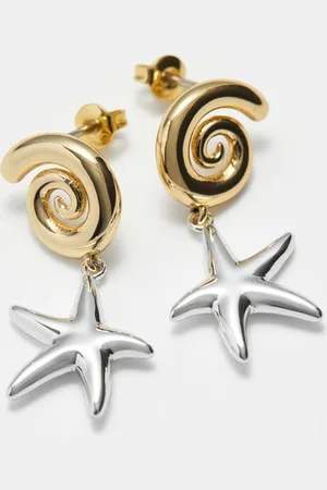 & OTHER STORIES Star-Pendant Swirl Studs - , ONESIZE