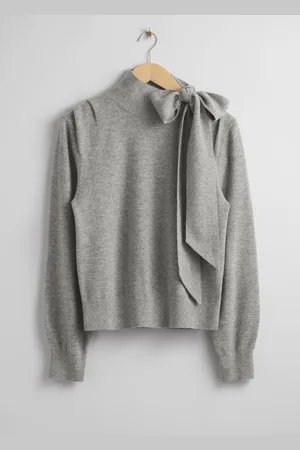 & OTHER STORIES Merino Tie-Neck Jumper - , XS