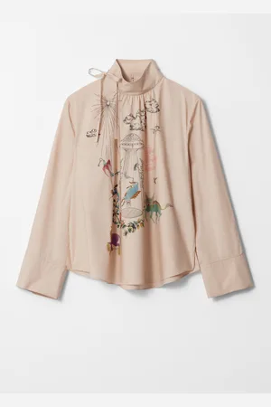& OTHER STORIES Printed Bow-Detailed Blouse - , S