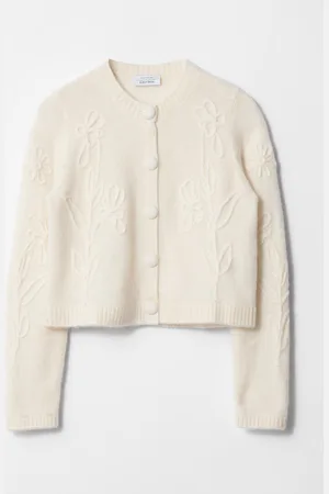 & OTHER STORIES Floral-Appliqué Knit Cardigan - , XS