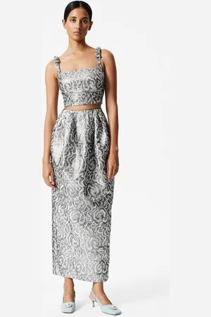 & OTHER STORIES Metallic Jacquard Crop Top - , 32