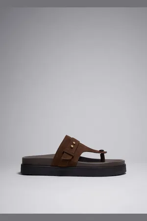 & OTHER STORIES Chunky Leather Flip Flops - , 38