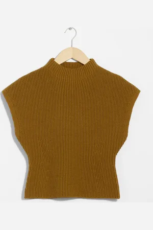 & OTHER STORIES Rib-Knit Mock-Neck Vest - , L