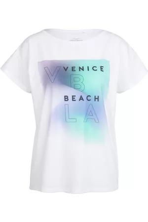 Venice Beach Bluse rund hals Fra hvid
