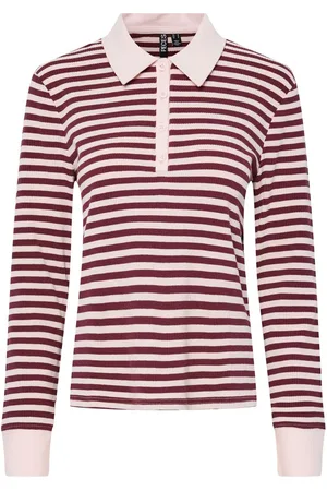 Pieces® Pcdonna Ribbet Langærmet Polo
