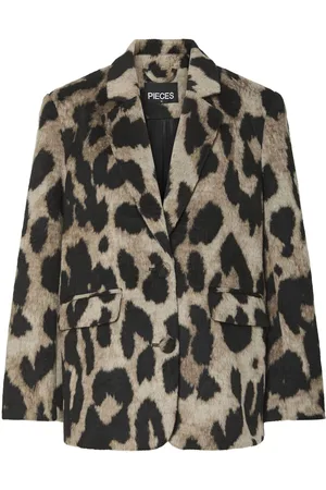 Pieces® Pcdemi Leopard Enkeltradet Blazer