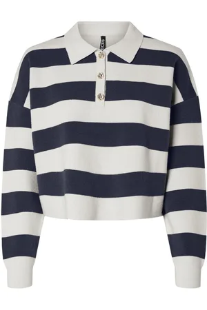 Pieces® Strikket Poloshirt