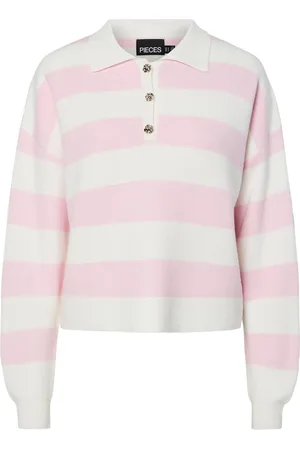 Pieces® Strikket Poloshirt
