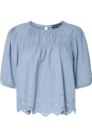 Pieces® Pcsalmina 2/4 Top Med Korte Ærmer