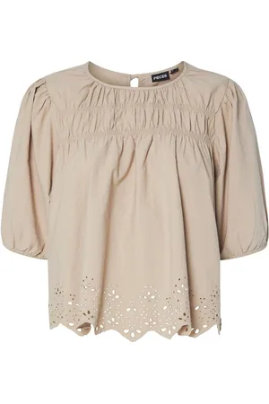 Pieces® Pcsalmina 2/4 Top Med Korte Ærmer