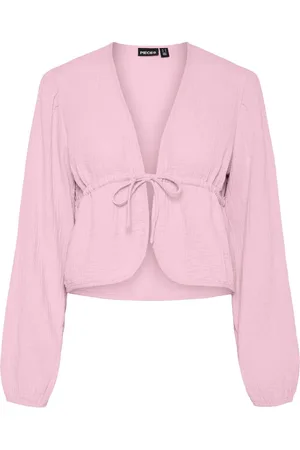 Pieces® Pcsastina Musselin Top Med Lange Ærmer