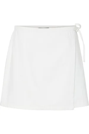 Pieces® Pcflora Denim Slå-om-nederdel