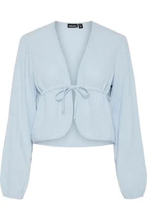 Pieces® Pcsastina Musselin Top Med Lange Ærmer