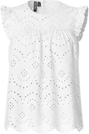Pieces® Pcvilde Top Med Flæsedetalje