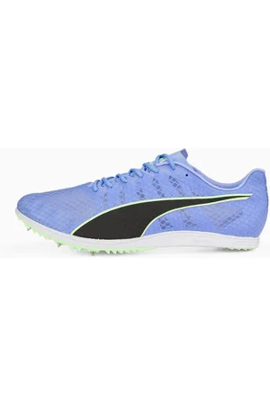 PUMA Evospeed Distance 11 Track And Field Shoes Men, Elektro Purple/Black/Fizzy Lime, size 40,5