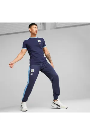 PUMA Manchester City F.C. Ftblheritage T7 Track Pants Men, Dark Blue, size M, Clothing