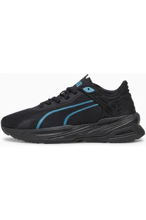 PUMA Extent Nitro Engineered Mesh Sneakers, Black/Bold Blue, size 39, Shoes