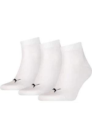 PUMA Unisex Quarter Plain Socks 3 Pack, , size 47-49, Clothing