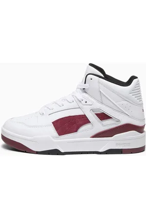 PUMA Slipstream Hi Leather Sneakers, White/Dark Jasper, size 40,5, Shoes