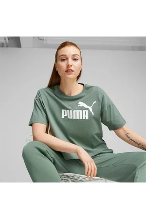 PUMA Essentials Logo Cropped T-Shirt Women, , size XXS, Clothing