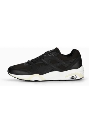 PUMA R698 75Y Prm Sneakers, Black/White/Warm White, size 36, Shoes