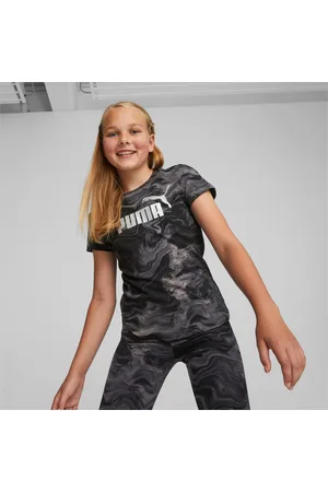 PUMA Ess+ Marbleized Youth T-Shirt, , size 128, Clothing