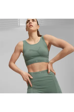 PUMA EvoKnit Crop Top Shirt Women, , size L, Clothing
