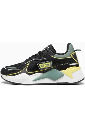 PUMA X Spongebob Squarepants Rs-x Youth Sneakers, Black/Lemon Meringue, size 38, Clothing