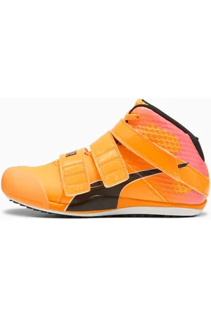 PUMA Evospeed Javelin Elite 2.0 Track And Field Shoes, Sun Stream/Sunset Glow/Black, size 45