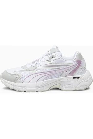 PUMA Teveris Nitro Metallic Sneakers Women, White/Ash Grey, size 36, Shoes