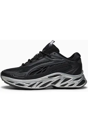 PUMA Exotek Mirrored Sneakers, Black/Silver, size 39, Shoes