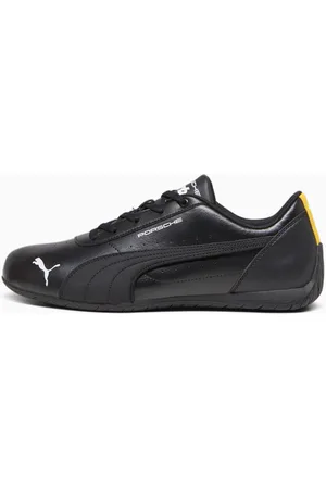 PUMA Porsche Legacy Neo Cat Motorsport Shoes, Black/Lemon Chrome, size 37