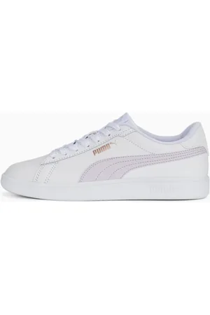 PUMA Smash 3.0 L Sneakers, White/Spring Lavender/Rose Gold, size 35,5, Shoes